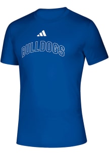 Adidas Louisiana Tech Bulldogs Blue Heat Seal Creator Short Sleeve T Shirt