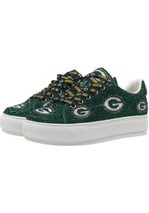 Green Bay Packers Green Rhinestone Womens Shoes