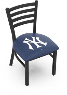 New York Yankees Stationary Black Wrinkle Finish Pub Stool - Black