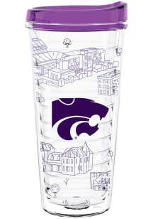 K-State Wildcats 22oz Plastic Tumbler - White