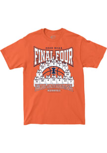 Illinois Fighting Illini Orange 2026 Men's Basketball Final Four Bound Player Jerseys Short Sleeve..