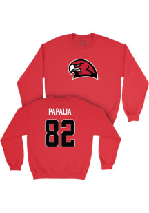 Paolo Papalia   Miami RedHawks Youth Red NIL Long Sleeve Crew Sweatshirt