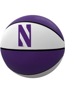Logo Brands Northwestern Wildcats Primary Rubber Basketball