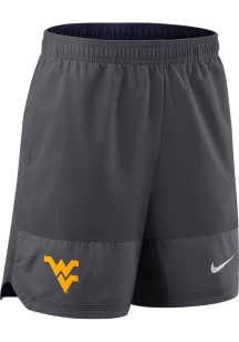 Nike West Virginia Mountaineers Mens Anthracite DriFit Knit Practice Shorts