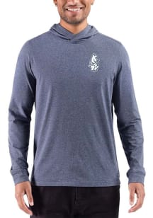 Cutter and Buck Chicago Cubs Mens Navy Blue Cooperstown Adapt Long Sleeve Hoodie