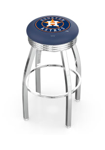 Houston Astros 3 Ring Chrome Seat Pub Stool - Silver