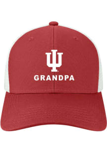 Indiana Hoosiers Grandpa Mid Pro Trucker Adjustable Hat - Red