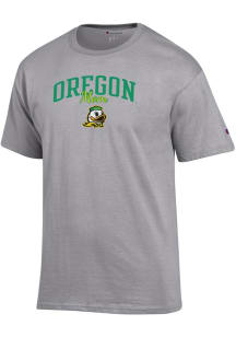 Champion Oregon Ducks Grey Mom Script Jersey Short Sleeve T Shirt