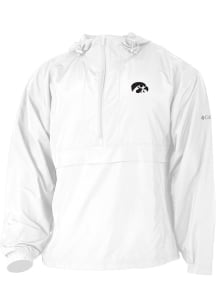 Columbia Iowa Hawkeyes Mens White Heat Seal Prodigy Long Sleeve Qtr Zip Pullover