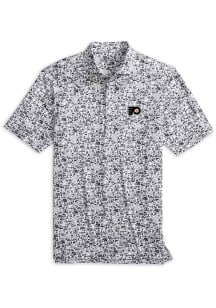 Johnnie O Philadelphia Flyers Mens Black Slap Shot Short Sleeve Fashion Polo