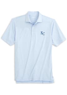 Johnnie O Kansas City Royals Mens Light Blue Lyndon Short Sleeve Fashion Polo