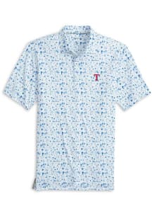 Johnnie O Texas Rangers Mens Blue Ballpark Short Sleeve Fashion Polo