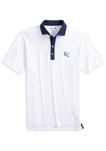 Johnnie O Kansas City Royals Mens Navy Blue Ramos Short Sleeve Fashion Polo