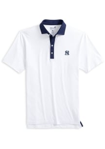 Johnnie O New York Yankees Mens Navy Blue Ramos Short Sleeve Fashion Polo
