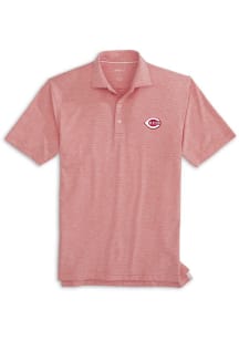 Johnnie O Cincinnati Reds Mens Red Lyndon Short Sleeve Fashion Polo