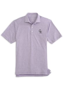 Johnnie O Colorado Rockies Mens Purple Lyndon Short Sleeve Fashion Polo