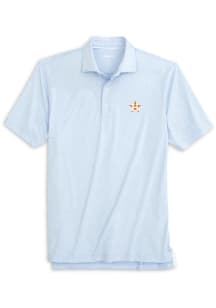 Johnnie O Houston Astros Mens Light Blue Lyndon Short Sleeve Fashion Polo