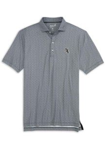 Johnnie O Chicago White Sox Mens Black Hinson Short Sleeve Fashion Polo