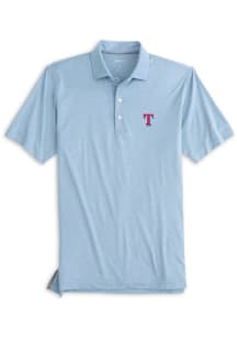 Johnnie O Texas Rangers Mens Light Blue Hinson Short Sleeve Fashion Polo