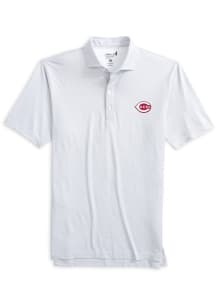 Johnnie O Cincinnati Reds Mens Black Slade Short Sleeve Fashion Polo