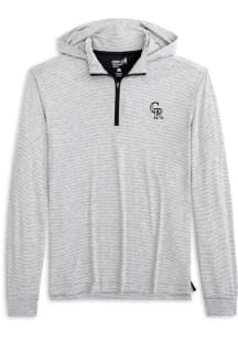 Johnnie O Colorado Rockies Mens Charcoal Hybrid Long Sleeve Hoodie