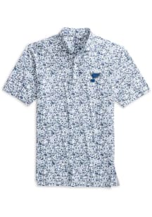 Johnnie O St Louis Blues Mens Navy Blue Slap Shot Short Sleeve Fashion Polo