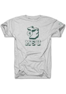 The Mitten State Michigan State Spartans Natural Spartan Basketball Short Sleeve Fashion T Shirt