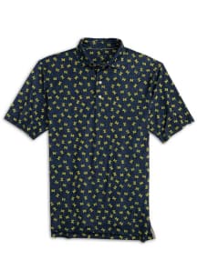 Johnnie O Michigan Wolverines Mens   Short Sleeve Polo