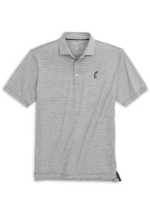 Johnnie O Cincinnati Bearcats Mens Charcoal Lyndon Striped Short Sleeve Fashion Polo