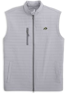 Johnnie O Colorado Buffaloes Mens Grey Primary Logo Sleeveless Jacket