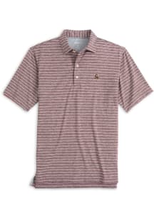 Johnnie O Arizona State Sun Devils Mens Maroon Newton Short Sleeve Fashion Polo
