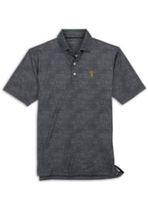 Johnnie O Arizona State Sun Devils Mens Black Gibson Short Sleeve Fashion Polo