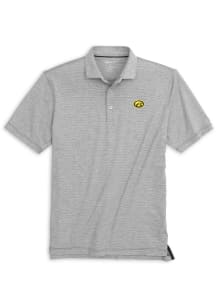 Johnnie O Iowa Hawkeyes Mens Charcoal Lyndon Short Sleeve Fashion Polo