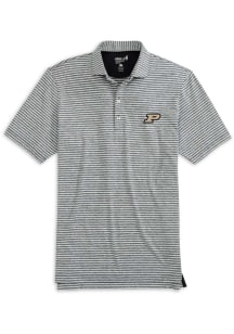 Johnnie O Purdue Boilermakers Mens Black Clipper Short Sleeve Fashion Polo