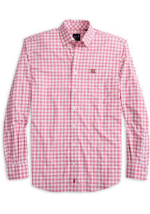 Johnnie O Indiana Hoosiers Mens Crimson Archie Long Sleeve Dress Shirt