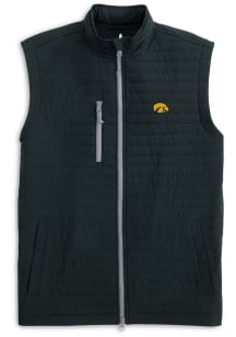Johnnie O Iowa Hawkeyes Mens Black Crosswind Sleeveless Jacket