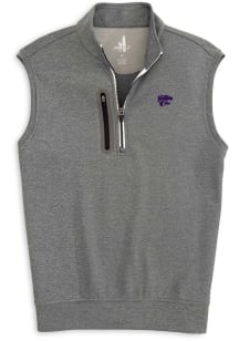Johnnie O K-State Wildcats Mens Black Denny Melange Sleeveless Jacket