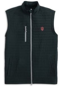 Johnnie O Indiana Hoosiers Mens Black Crosswind Sleeveless Jacket