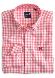 Johnnie O Nebraska Cornhuskers Mens Red Archie Long Sleeve Dress Shirt