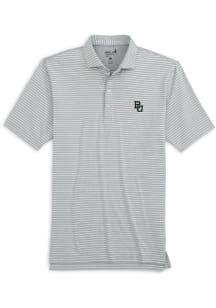 Johnnie O Baylor Bears Mens Grey Clipper Short Sleeve Fashion Polo