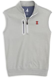 Johnnie O Illinois Fighting Illini Mens Grey Denny Sleeveless Jacket