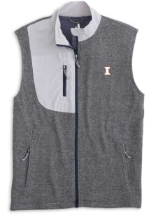Johnnie O Illinois Fighting Illini Mens Grey Glover Sleeveless Jacket