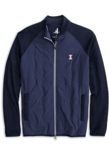 Johnnie O Illinois Fighting Illini Mens Navy Blue Whatley Medium Weight Jacket