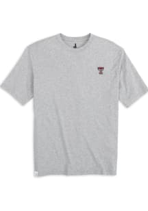 Johnnie O Texas Tech Red Raiders Grey Spencer Short Sleeve T Shirt