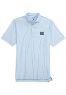 Johnnie O North Carolina Tar Heels Mens Light Blue Hinson Short Sleeve Fashion Polo