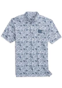 Johnnie O North Carolina Tar Heels Mens Navy Blue Tailgater Short Sleeve Fashion Polo