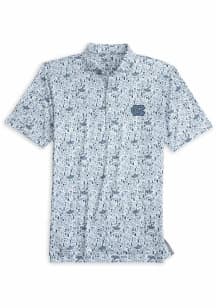 Johnnie O North Carolina Tar Heels Mens Navy Blue Hoop There It Is Short Sleeve Fashion Polo