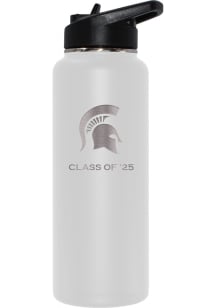 Michigan State Spartans Class of 2025 34oz Stainless Steel Bottle - White