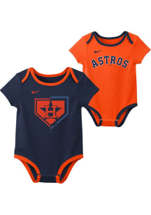 Nike Houston Astros Baby Navy Blue Logo 2PC One Piece