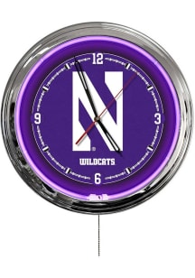 Northwestern Wildcats Multi Color LED Wall Clock